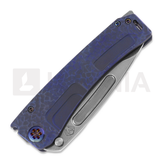 Coltello pieghevole Medford Marauder-H S35VN, Brushed Blue "Hammered"