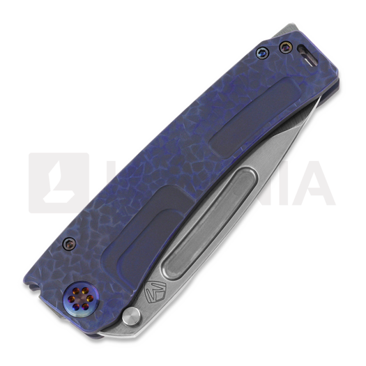 Coltello pieghevole Medford Marauder-H S35VN, Brushed Blue "Hammered"