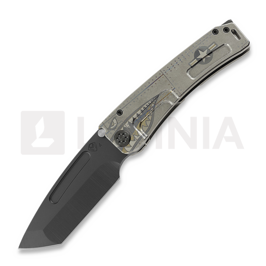 Medford Marauder-H S45VN DLC Tanto "Warthog/Star-N-Bars/Rivets" Taschenmesser