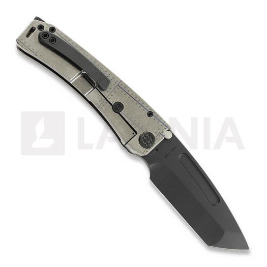 Zav&iacute;rac&iacute; nůž Medford Marauder-H S45VN DLC Tanto "Warthog/Star-N-Bars/Rivets"
