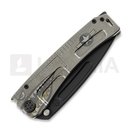 Medford Marauder-H S45VN DLC Tanto "Warthog/Star-N-Bars/Rivets" sulankstomas peilis