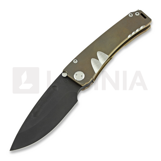 Medford Marauder 접이식 나이프, PVD blade, Bronze TI