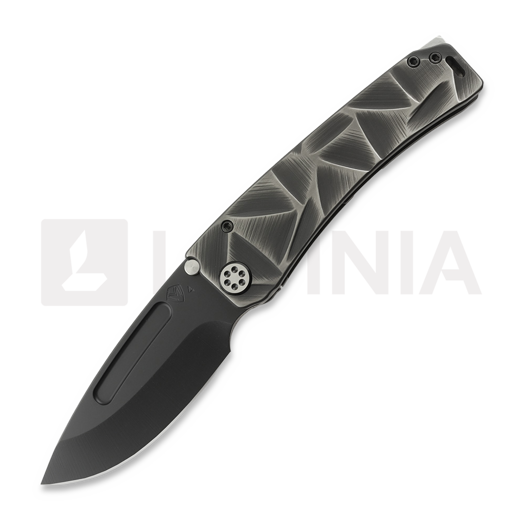 Medford Marauder S45VN DLC DP fällkniv, Black/Silver "Stained Glass"