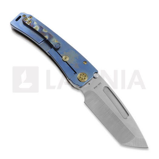 Medford Marauder S45VN Tumbled Tanto sulankstomas peilis, Faced/Flm "Tsunami"