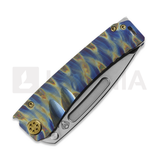 Medford Marauder S45VN Tumbled Tanto sulankstomas peilis, Faced/Flm "Tsunami"