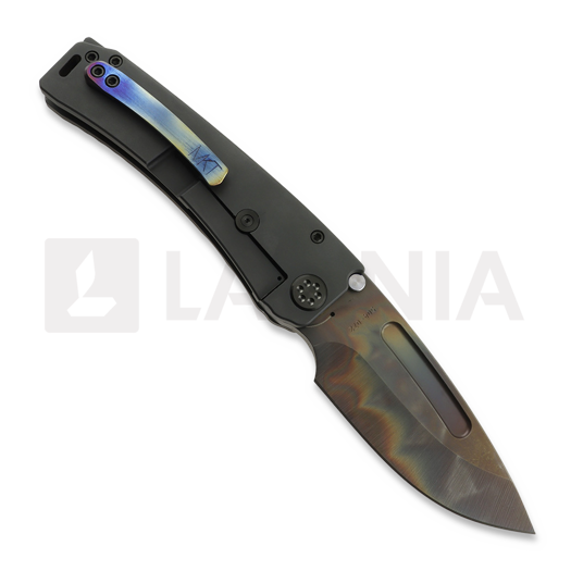 Medford Marauder S45VN Vulcan DP sulankstomas peilis, Black DLC