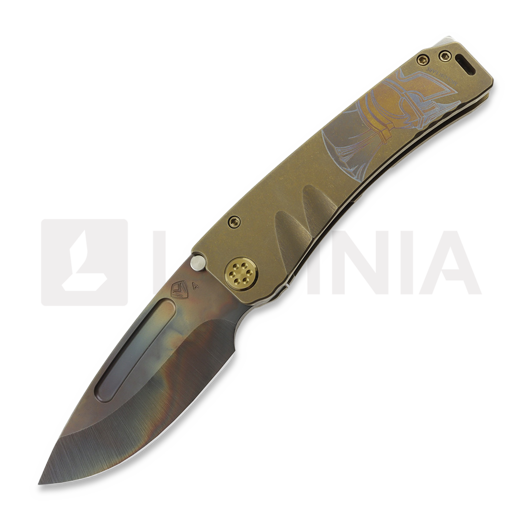 Medford Marauder S45VN Vulcan DP Taschenmesser, "OS" Bronze "Molon Labe"