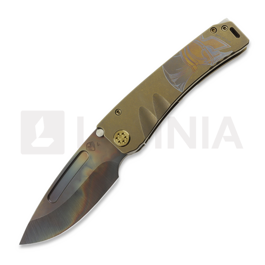 Medford Marauder S45VN Vulcan DP סכין מתקפלת, "OS" Bronze "Molon Labe"