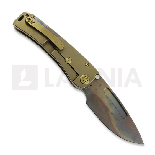 Medford Marauder S45VN Vulcan DP sulankstomas peilis, "OS" Bronze "Molon Labe"