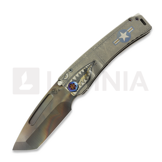 Medford Marauder S45VN Vulcan Tanto kääntöveitsi, "OS" Tumbled "Warthog"