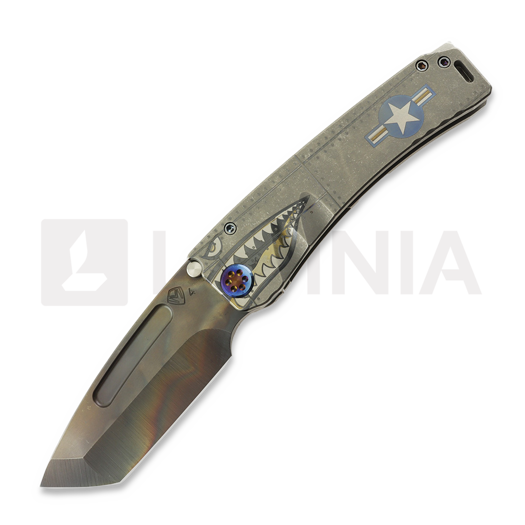 Medford Marauder S45VN Vulcan Tanto összecsukható kés, "OS" Tumbled "Warthog"