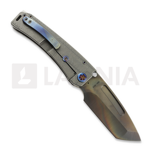 Medford Marauder S45VN Vulcan Tanto sulankstomas peilis, "OS" Tumbled "Warthog"