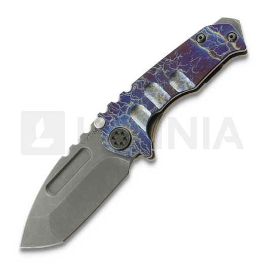 Medford Micro T Magnacut Acid Distressed Tanto 접이식 나이프, Flame