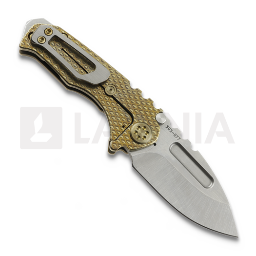 Zav&iacute;rac&iacute; nůž Medford Micro T Magnacut Tumbled DP, Gold & Bronze "Gungrip"