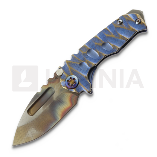 Medford Micro T S35VN Vulcan DP kääntöveitsi, Blue & Bronze "Predator"