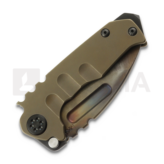 Medford Micro T S35VN Vulcan DP sulankstomas peilis, OS Bronze