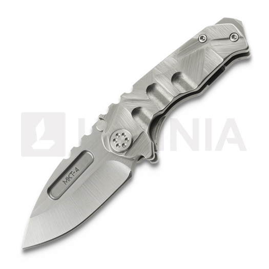 Складной нож Medford Micro Ti S45VN Satin DP, Brushed Silver "Stained Glass"
