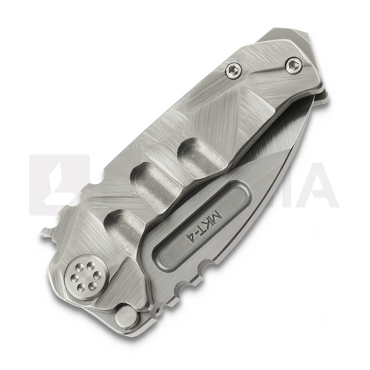 Zavírací nůž Medford Micro Ti S45VN Satin DP, Brushed Silver "Stained Glass"