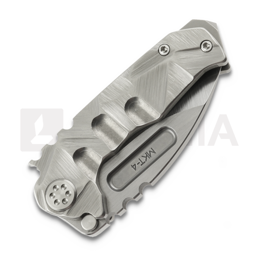 Zavírací nůž Medford Micro Ti S45VN Satin DP, Brushed Silver "Stained Glass"