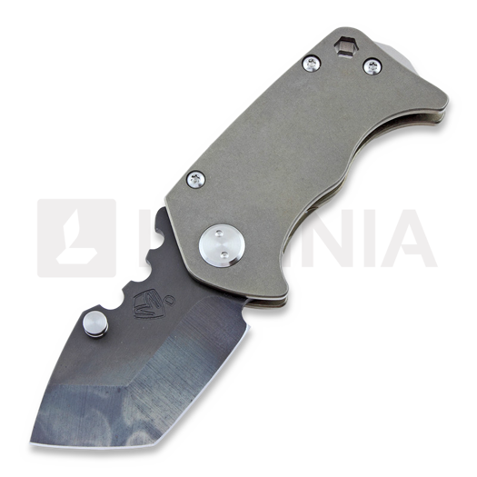 Medford Panzer Ti fällkniv, flamed blade, Ti bronze