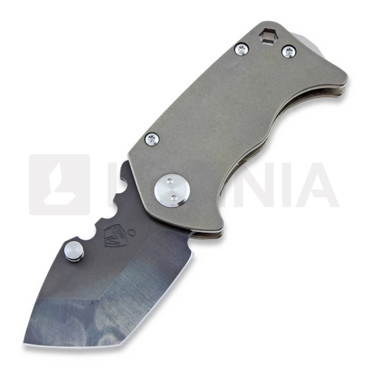 Coltello pieghevole Medford Panzer Ti, flamed blade, Ti bronze