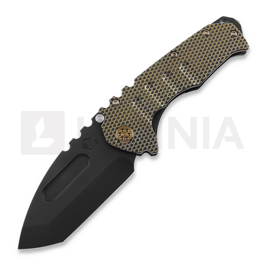 Medford Prae T foldekniv, S35VN PVD Tanto Blade, Gold GunGrip