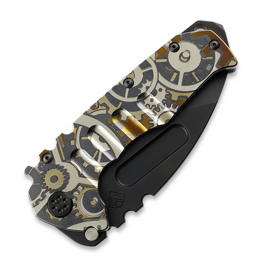 Medford Prae T S45VN, DLC Drop Point, "Ghosted Steampunk"