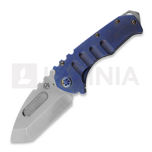 Medford Prae T folding knife, S45VN Tumbled Tanto Blade, Blue