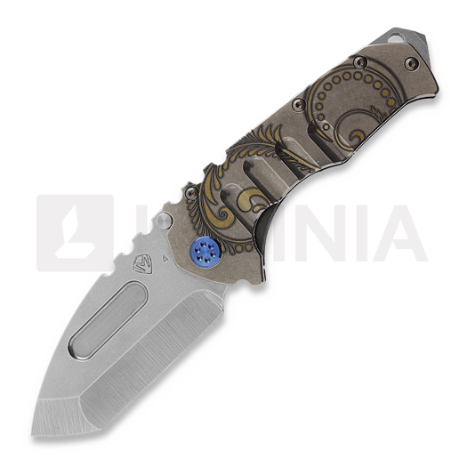 Medford Prae T foldekniv, S45VN Tumbled Tanto Blade, Roman Laurel Leaf