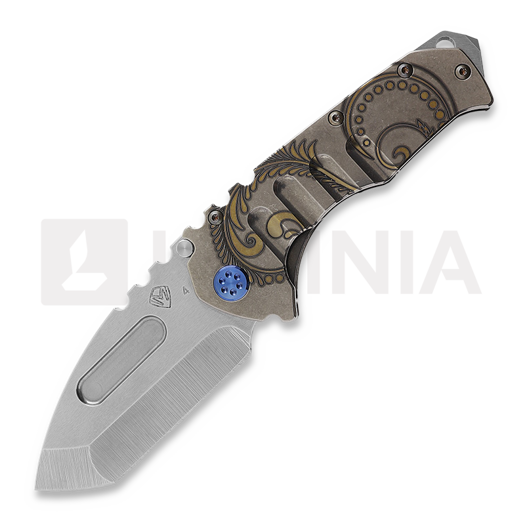 Nóż składany Medford Prae T, S45VN Tumbled Tanto Blade, Roman Laurel Leaf