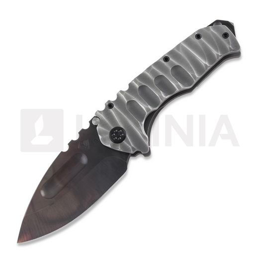 Nóż składany Medford Prae Ti S35VN Vulcan DP, BB/Brsh Silver Predator