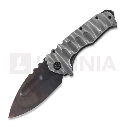 Nóż składany Medford Prae Ti S35VN Vulcan DP, BB/Brsh Silver Predator
