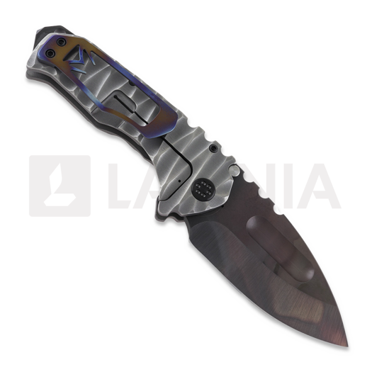 Medford Prae Ti S35VN Vulcan DP foldekniv, BB/Brsh Silver Predator