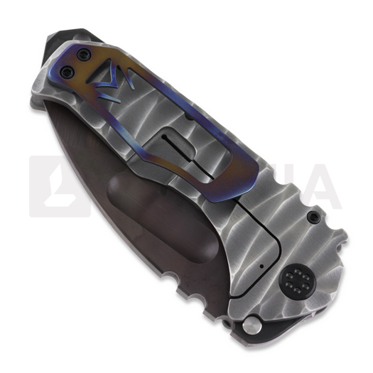 Medford Prae Ti S35VN Vulcan DP foldekniv, BB/Brsh Silver Predator