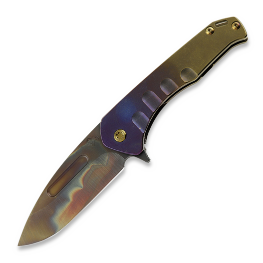 Medford Praetorian Slim Flipper, S35VN Vulcan DP, Brz-Vio Fade