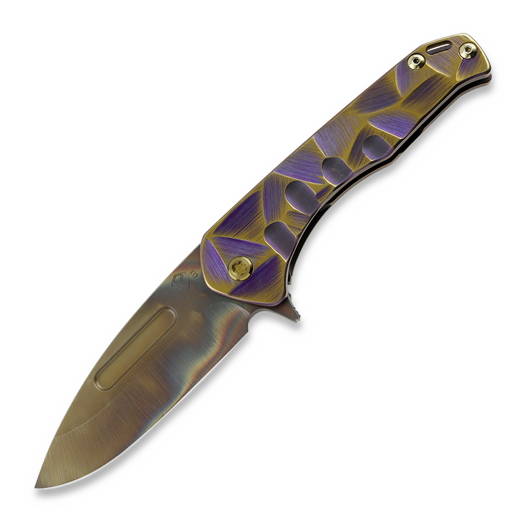 Medford Praetorian Slim Flipper S35VN Vulcan DP, "Stained Glass"