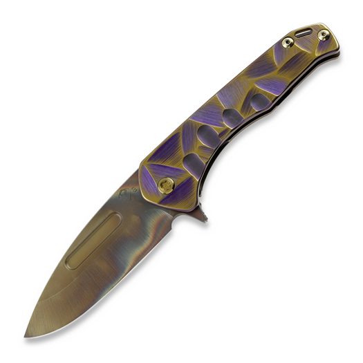 Medford Praetorian Slim Flipper S35VN Vulcan DP, "Stained Glass"