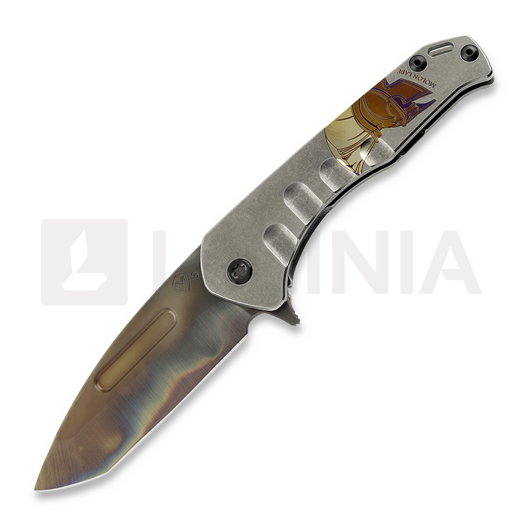 Medford Praetorian Slim Flipper S35VN Vulcan Tanto, "Molon Labe"