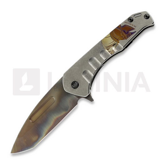 Medford Praetorian Slim Flipper S35VN Vulcan Tanto, "Molon Labe"