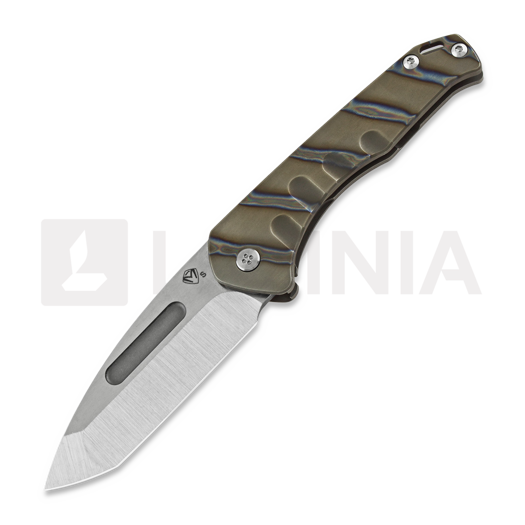 Navalha Medford Praetorian Slim Framelock, silver stripes