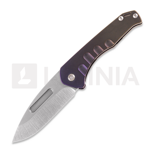 Medford Praetorian Slim S35VN Tumbled DP Blade összecsukható kés, Violet/Bronze