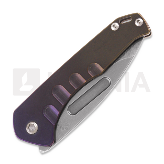 Medford Praetorian Slim S35VN Tumbled DP Blade kääntöveitsi, Violet/Bronze