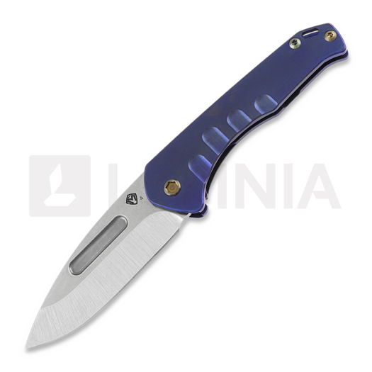 Medford Praetorian Slim S45VN Tumbled DP Blade 접이식 나이프, Blue
