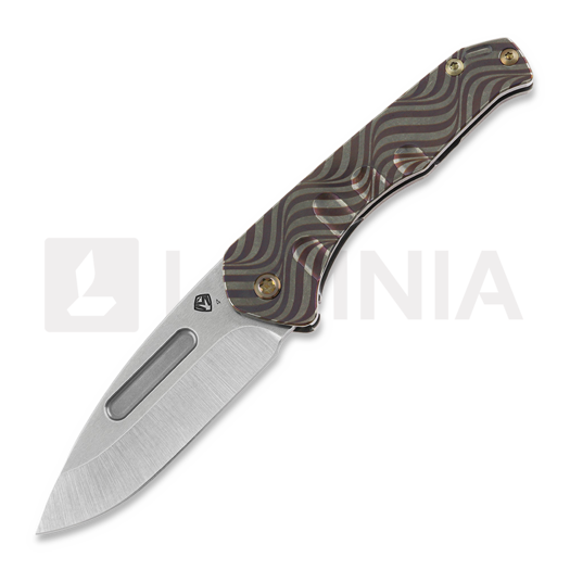 Nóż składany Medford Praetorian Slim S45VN Tumbled DP Blade, Tumbled "Gold Psychedelic Wave"