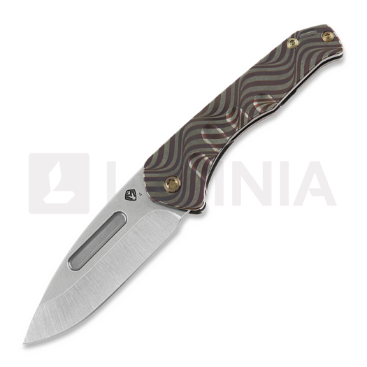 Nóż składany Medford Praetorian Slim S45VN Tumbled DP Blade, Tumbled "Gold Psychedelic Wave"