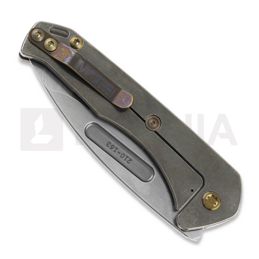 Zavírací nůž Medford Praetorian Slim S45VN Tumbled DP Blade, Tumbled "Gold Psychedelic Wave"