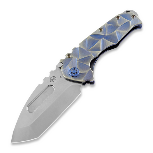 Medford Praetorian T, S45VN Tumbled Tanto, Stained Glass-Blue