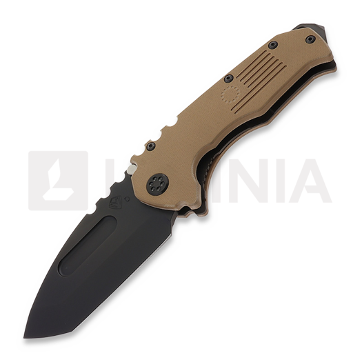 Liigendnuga Medford Scout M/P, D2 PVD Tanto Blade, Coyote G10