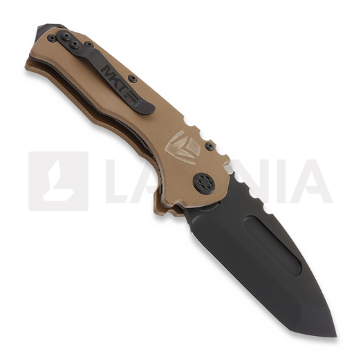 Medford Scout M/P sulankstomas peilis, D2 PVD Tanto Blade, Coyote G10