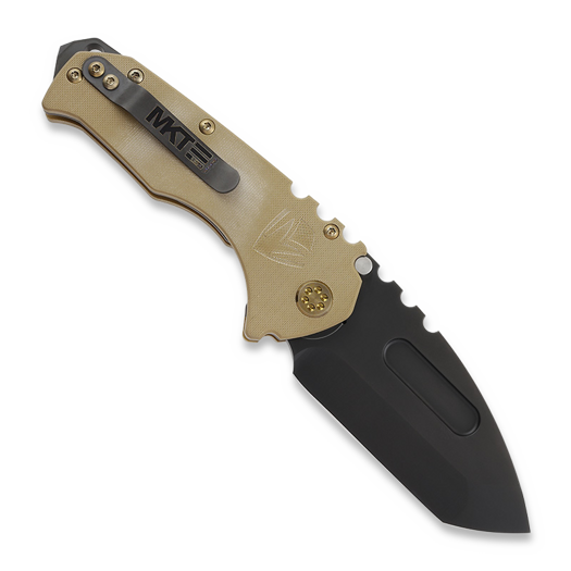 Couteau pliant Medford Scout M/P, D2 PVD Tanto Blade, Coyote G10